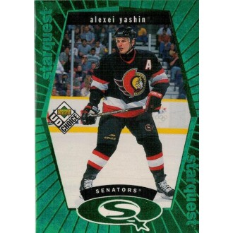 Insertní karty - Yashin Alexei - 1998-99 UD Choice StarQuest Green No.SQ10