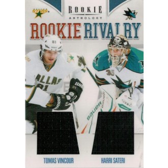 Jersey karty - Vincour Tomáš, Sateri Harri - 2011-12 Rookie Anthology Rookie Rivalry Dual Jerseys No.33