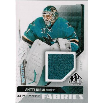 Jersey karty - Niemi Antti - 2014-15 SP Game Used Authentic Fabrics blue No.AF-AN