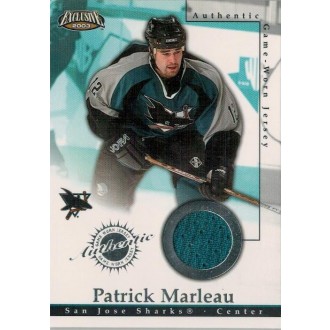 Jersey karty - Marleau Patrick - 2002-03 Exclusive Jerseys No.22