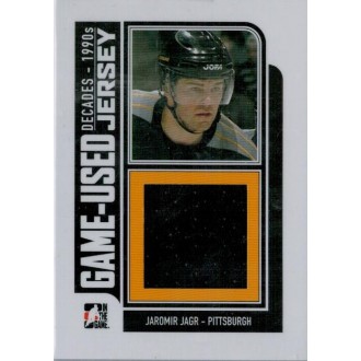 Jersey karty - Jágr Jaromír - 2013-14 ITG Decades 1990s Game Used Jerseys Black No.M-12