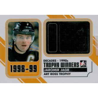 Jersey karty - Jágr Jaromír - 2013-14 ITG Decades 1990s Trophy Winners Jerseys Black No.TW-04