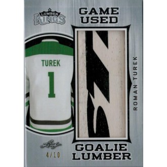 Exkluzivní karty - Turek Roman - 2017-18 Leaf Lumber Kings Game Used Goalie Lumber Silver - no.1 No.GL-26