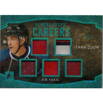 Patch karty - Sakic Joe - 2017-18 ITG Superlative Careers Spectrum Blue Mo.C-11