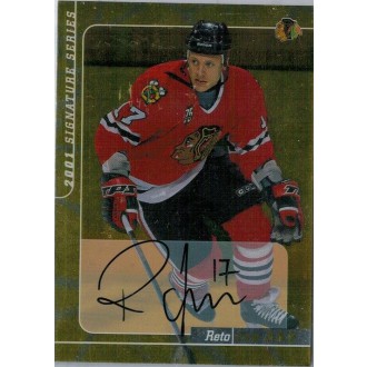 Podepsané karty - Von Arx Reto - 2000-01 BAP Signature Series Autographs Gold No.231