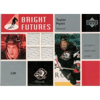 Jersey karty - Pyatt Taylor - 2002-03 Upper Deck Bright Futures Jerseys  No.BF-TP