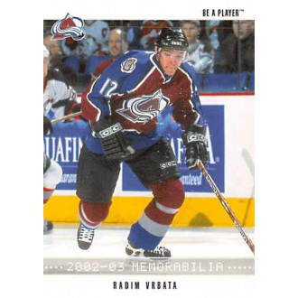 Řadové karty - Vrbata Radim - 2002-03 BAP Memorabilia No.193