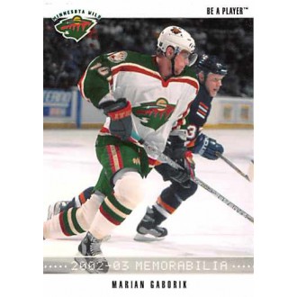 Řadové karty - Gáborík Marián - 2002-03 BAP Memorabilia No.109