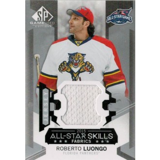 Jersey karty - Luongo Roberto - 2015-16 SP Game Used All-Star Skills Fabrics - white No.AS-4