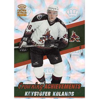 Insertní karty - Kolanos Krystofer - 2001-02 Crown Royale Crowning Achievements No.9