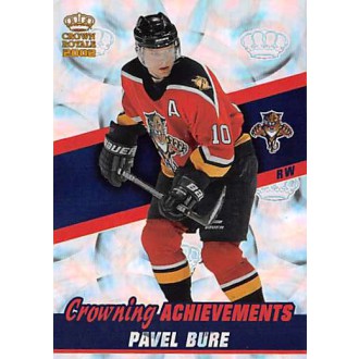 Insertní karty - Bure Pavel - 2001-02 Crown Royale Crowning Achievements No.16