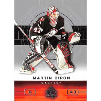 Řadové karty - Biron Martin - 2002-03 SP Authentic No.9