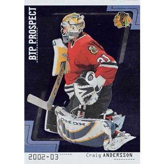 Řadové karty - Anderson Craig - 2002-03 Between The Pipes No.90