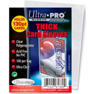 Příslušenství ke kartám - Ultra Pro - Thick Card Sleeves - slídy na silnější karty