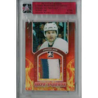 Patch karty - Jágr Jaromír - 2011-12 ITG Ultimate Memorabilia Hot Patches No.18