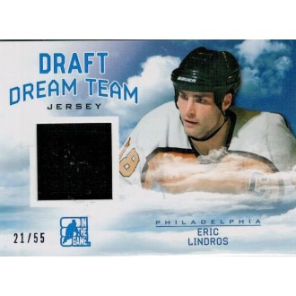 Jersey karty - Lindros Eric - 2014-15 ITG Draft Prospects Draft Dream Team Jerseys Blue No.DT-5