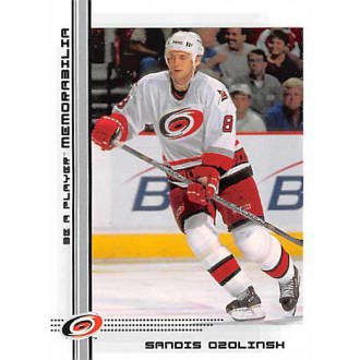 Řadové karty - Ozolinsh Sandis - 2000-01 BAP Memorabilia No.409