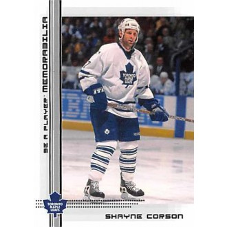 Řadové karty - Corson Shayne - 2000-01 BAP Memorabilia No.426
