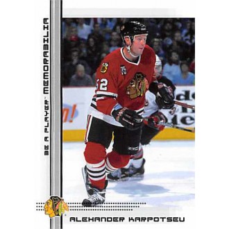 Řadové karty - Karpotsev Alexander - 2000-01 BAP Memorabilia No.449