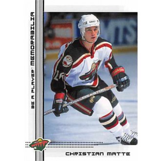 Řadové karty - Matte Christian - 2000-01 BAP Memorabilia No.471