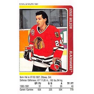 Řadové karty - Wilson Doug - 1991-92 Panini Stickers No.18