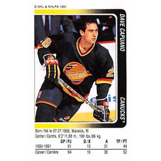 Řadové karty - Capuano Dave - 1991-92 Panini Stickers No.41