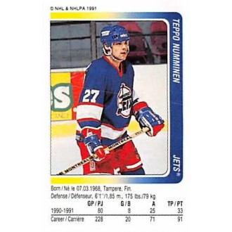 Řadové karty - Numminen Teppo - 1991-92 Panini Stickers No.71