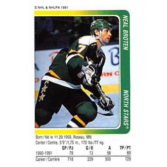 Řadové karty - Broten Neal - 1991-92 Panini Stickers No.107