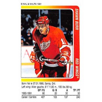 Řadové karty - Burr Shawn - 1991-92 Panini Stickers No.135