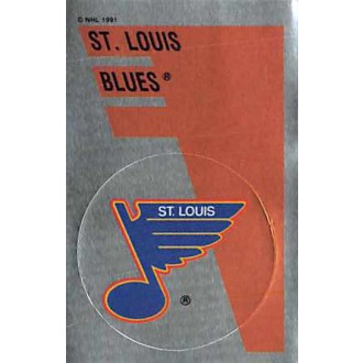 Řadové karty - St. Louis Blues Logo - 1991-92 Panini Stickers No.151