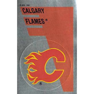 Řadové karty - Calgary Flames Logo - 1991-92 Panini Stickers No.153
