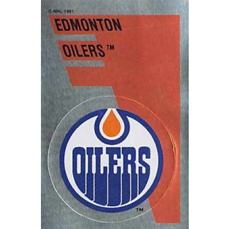 Řadové karty - Edmonton Oilers Logo - 1991-92 Panini Stickers No.154