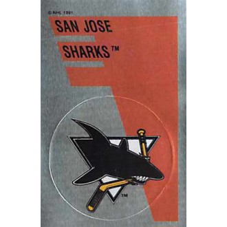 Řadové karty - San Jose Sharks Logo - 1991-92 Panini Stickers No.156