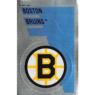 Řadové karty - Boston Bruins Logo - 1991-92 Panini Stickers No.159