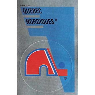 Řadové karty - Quebec Nordiaues Logo - 1991-92 Panini Stickers No.163