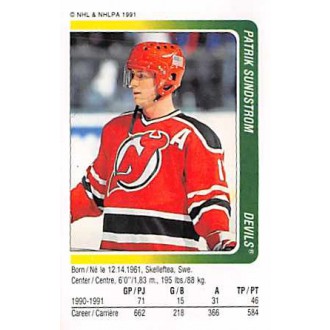 Řadové karty - Sundstrom Patrik - 1991-92 Panini Stickers No.217