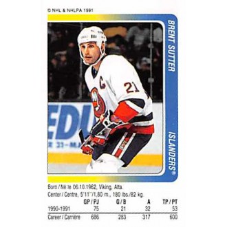 Řadové karty - Sutter Brent - 1991-92 Panini Stickers No.246