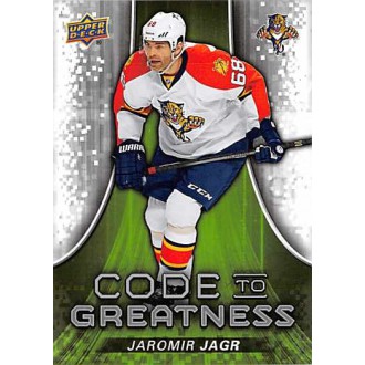 Insertní karty - Jágr Jaromír - 2015-16 Upper Deck Code to Greatness No.CTG6