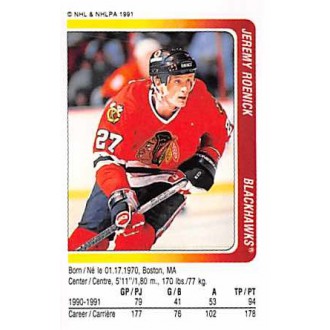 Řadové karty - Roenick Jeremy - 1991-92 Panini Stickers No.12