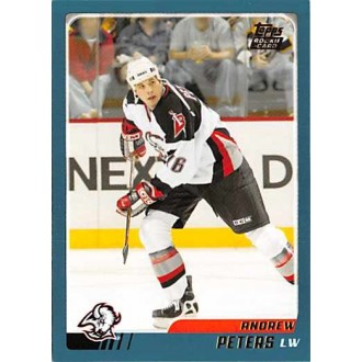 Řadové karty - Peters Andrew - 2003-04 Topps Traded & Rookies No.TT89