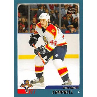 Řadové karty - Campbell Gregory - 2003-04 Topps Traded & Rookies No.TT111