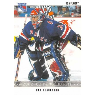 Řadové karty - Blackburn Dan - 2002-03 BAP Memorabilia No.54