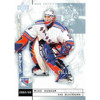 Řadové karty - Blackburn Dan, Dunham Mike - 2002-03 Mask Collection No.54