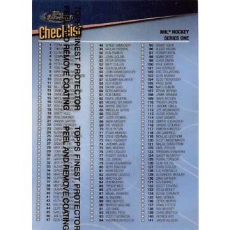 Řadové karty - Checklist - 1998-99 Finest No.150