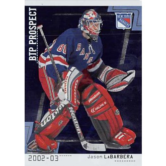 Řadové karty - LaBarbera Jason - 2002-03 Between The Pipes No.86