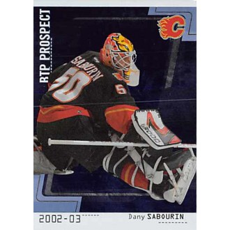 Řadové karty - Sabourin Dany - 2002-03 Between The Pipes No.104
