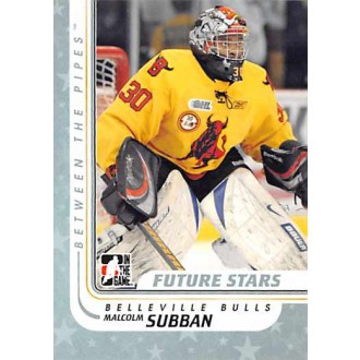 Řadové karty - Subban Malcolm - 2010-11 Between The Pipes No.25