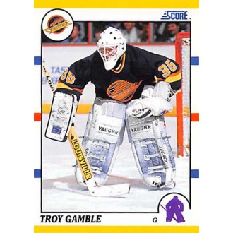 Řadové karty - Gamble Troy - 1990-91 Score Rookie and Traded No.32T