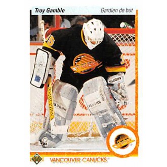Řadové karty - Gamble Troy - 1990-91 Upper Deck French No.434