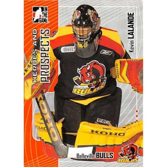 Řadové karty - Lalande Kevin - 2005-06 ITG Heroes and Prospects No.123